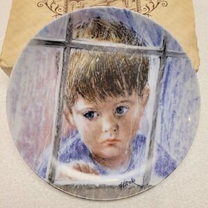 Edwin Knowles‎ 1986 "Disappointment" Frances Hook Legacy plate #8892A